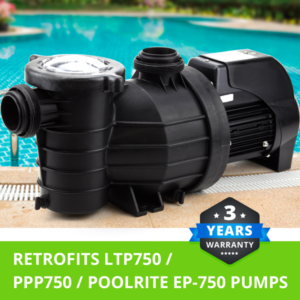 1.0 HP POOL PUMP RETROFITS ONGA LTP750 / PPP750 / POOLRITE ENDURO EP750 eBay