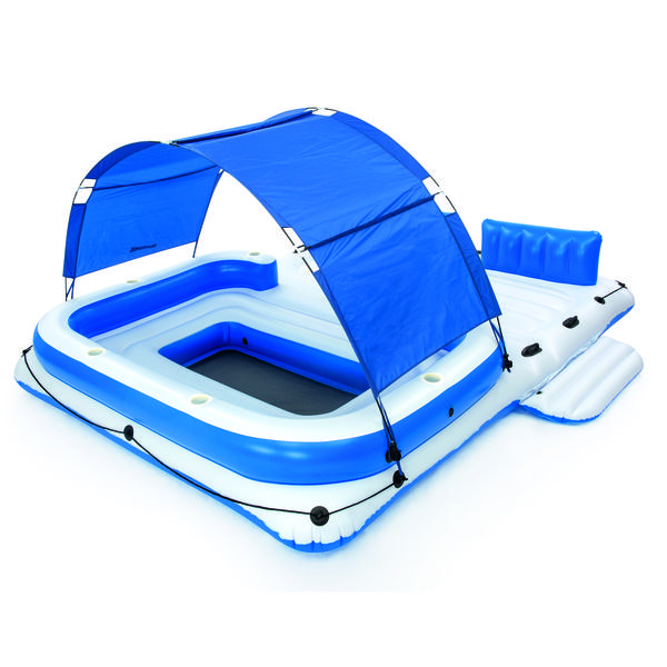 Bestway Inflatable Island Raft - Tropical Breeze - with Removable Drink ...