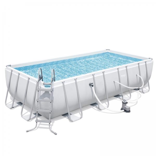 Bestway 5.49m x 2.74m x 1.22m Power Steel Frame Pool with 1500gal ...