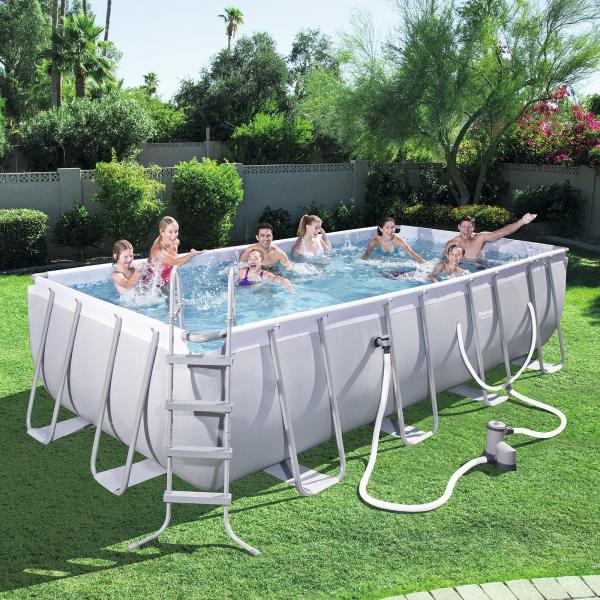 Bestway 5.49m x 2.74m x 1.22m Power Steel Frame Pool with 1500gal ...