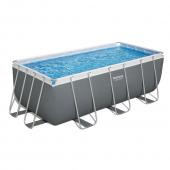 Bestway 4.12 x 2.01 x 1.22m Power Steel Frame Pool with 530gal Cartridge Filter Pump - 56458