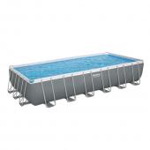 Bestway 7.32m x 3.66m x 1.32m Power Steel Frame Pool with 1500gal Sand Filter Pump - 56477