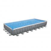 Bestway 9.56m x 4.88m x 1.32m Power Steel Frame Pool with 2200gal Sand Filter - 56625