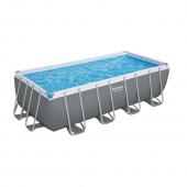 Bestway 4.88 x 2.44 x 1.22m Power Steel Frame Pool with 800gal Cartridge Filter Pump - 56672