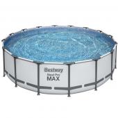 Bestway 4.88m x 1.22m Steel Pro MAX Frame Pool with 1500gal Cartridge Filter Pump - 5613A