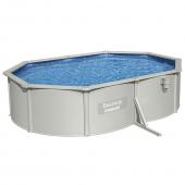 Bestway 5m x 3.6m x 1.2m Hydrium Oval Steel Wall Pool with 800gal Sand Filter Pump - 56587