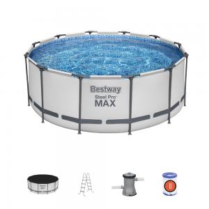 Bestway 3.66m x 1.22m Steel Pro MAX Frame Pool with 530gal Cartridge Filter Pump - 56421