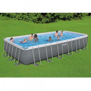 Bestway 7.32m x 3.66m x 1.32m Power Steel Frame Pool with 1500gal Sand Filter Pump - 56477