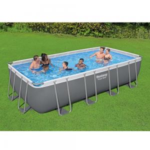 Bestway 5.49m x 2.74m x 1.22m Power Steel Frame Pool with 1000gal Sand Filter Pump - 56468