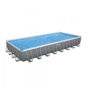 Bestway 9.56m x 4.88m x 1.32m Power Steel Frame Pool with 2200gal Sand Filter - 56625