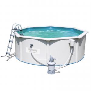 Bestway 3.6m x 1.2m Hydrium Round Steel Wall Pool with 530gal Sand Filter Pump - 56575