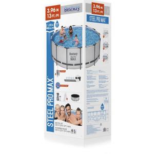 Bestway 3.96m x 1.22m Steel Pro MAX Frame Pool with with 800gal Cartridge Filter Pump - 5618V