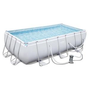 Bestway 4.04m x 2.01m x 1m Power Steel Frame Pool with 530gal Cartridge Filter Pump - 56426