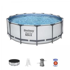 Bestway 4.27m x 1.22m Steel Pro MAX Frame Pool with 800gal Cartridge Filter Pump - 5612Y