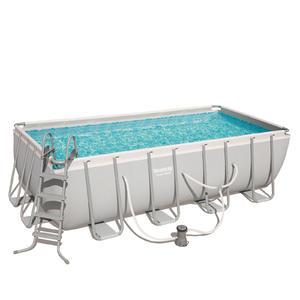 Bestway 4.88 x 2.44 x 1.22m Power Steel Frame Pool with 800gal Cartridge Filter Pump - 56672