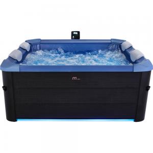 MSpa Oslo Hydrojet Sapphire - 1.6m x 1.6m x 65cm - 6 Person Portable Frame Spa